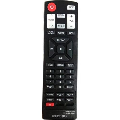 New Remote Control Replacement For LG AKB73575421 AKB73575401 AKB73575402 Soundbar