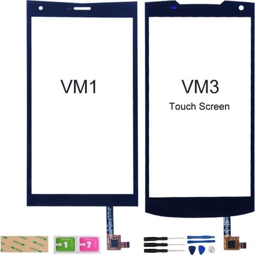 New Front Glass Screen For VVETime VM3 VM1 Touch Screen Digitizer Outer Glass Touch Panel Sensor Assembly Parts