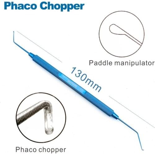 Titanium Phaco Chopper Paddle manipulator ophthalmic instrument double eyelid