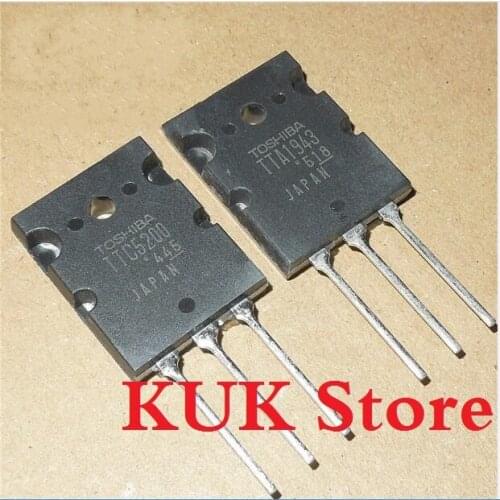 Real Original 100% NEW TTA1943 TTC5200 A1943 C5200 TO-3PL 50Pair = TTA1943 50PCS + TTC5200 50PCS