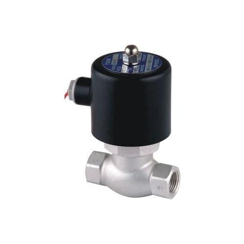 1/2'' Stainless Steel Steam Solenoid Valve PTFE US-15 DC12V DC24V AC110V or AC220V