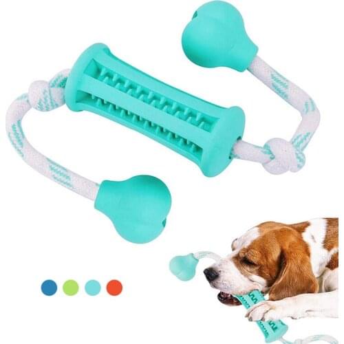 Durable Dog Chew Toys Nontoxic Rubber Teeth Cleaning Pet Toys For Small Medium Large Dogs Washable Rope Toys Dog Accessories