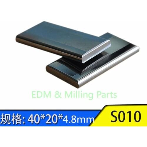 2PC Wire EDM Sparks S010 3085936/4592 Power Feed Contact 4.8*40*20mm For Sodick AQ/AEPOC/AP200/AP550-PGW200/EXC100/BF/JC Machine