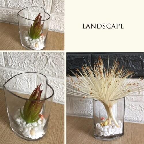 Transparent glass vase fashion design heart style DIY design decor glass pot desktop decoration home decoration vase