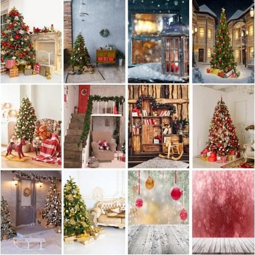 Christmas Backgrounds For Photography Winter Snow Snowman Gift Baby Newborn Portrait Photo Backdrop Photocall 210315STY-01