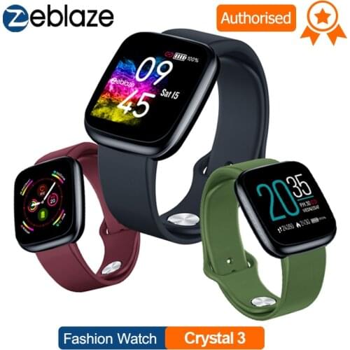 Zeblaze Smart Watch Crystal 3 Smart Band 1.3 inch Screen Mulit Language WR IP67 Heart Rate Blood Pressure Long Battery Life IPS