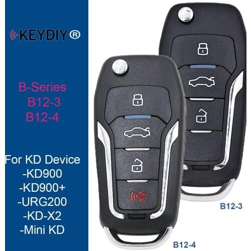 Pack 5 /10 KEYDIY B series B12-3 3 / 4 button universal KD remote for KD200 KD900 KD900+ URG200 KD-X2 mini KD for Ford style