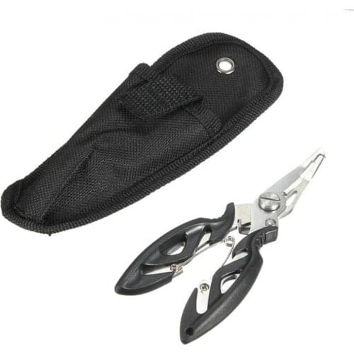 High Quality Stainless Steel Portable Fishing Multifunctional Plier Fish Tackle Lure Hook Remover Line Cutter Scissors