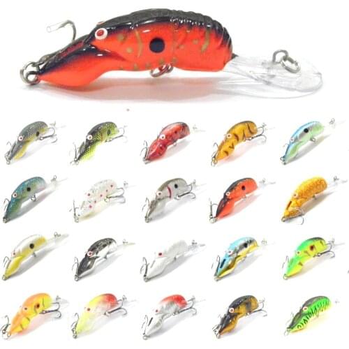 WLure 10g 9cm Crawfish Insect Bait Deep Water Crankbait Tight Action in Water 2 #6 Treble Hooks with OPP Packaging Lure C569