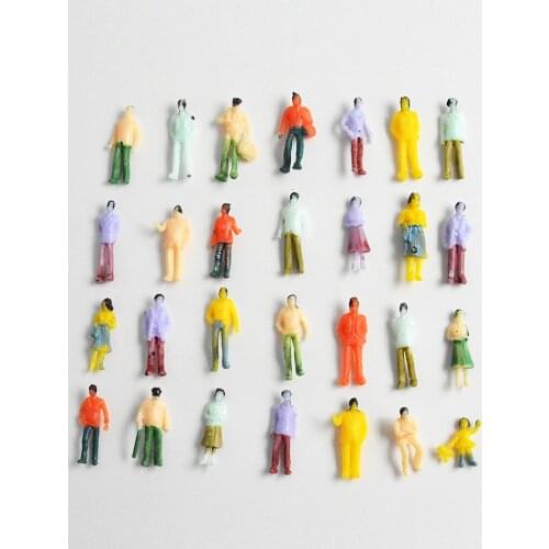 1/200 Scale Model People Architectural Train Figures Building Road Landscape Sand Table Layout Diorama Plastic