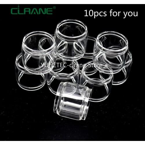 10pcs Original clrane Glass Tube For Wotofo Serpent SMM Straight/Fatboy Tube