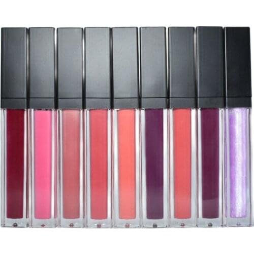 17 Color Lipgloss Beauty Makeup Cosmetics Black Tube Liquid Matte Lipstick Lip Gloss