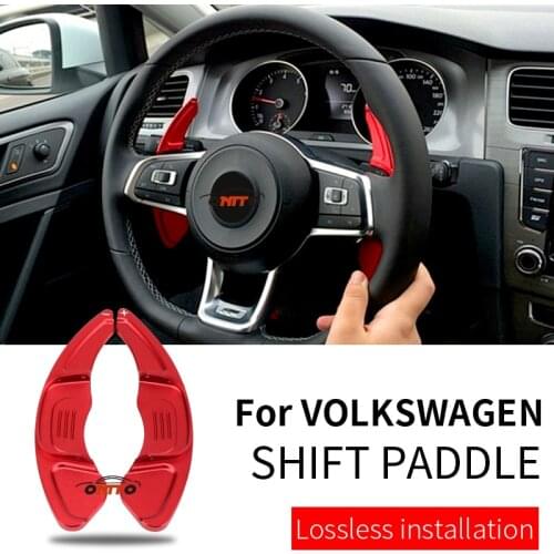 2pcs/lot Fit for VW GOLF 7 SCIROCCO GLI LAMANDO 2.0T POLO VARIANT Car Extension Shifter Accessory Aluminum Alloy Shift Paddle
