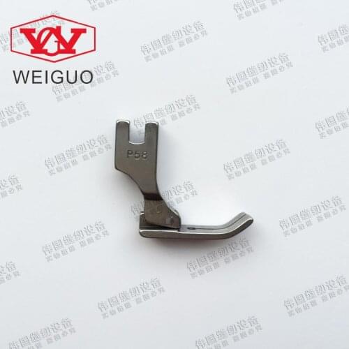 2021 Time-limited Direct Selling Steel Industrial Sewing Machine Flat Car Presser Foot 5cm Zipper P58 No Heel Zipper, All Stee