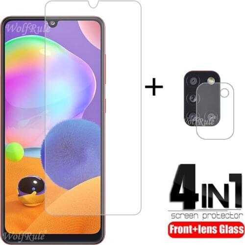 4-in-1 For Samsung Galaxy A31 Glass For Samsung A31 Tempered Glass For Samsung A51 A71 A01 A21S M21 M31 A11 A41 A31 Lens Glass