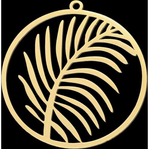5pcs/lot 100% Stainless Steel Pine Needle DIY Earring Pendant Charm Wholesale Top Quality Pendants Custom Charms