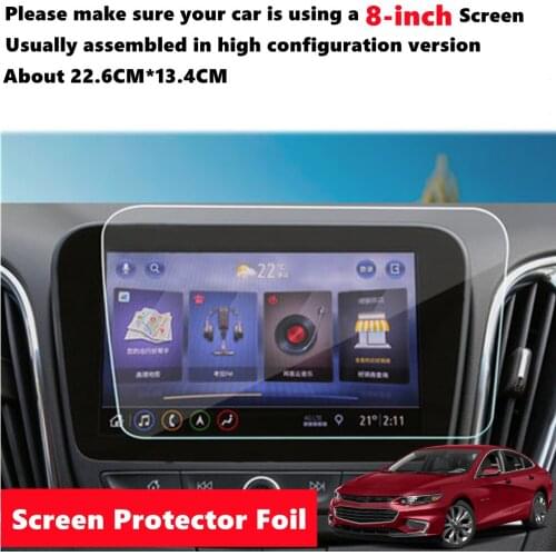 8in Fit For CHEVROLET Equinox 18-22 Malibu Volt 16-21 Touch Display Screen Protector Film Foil Cover Ultra Thin LCD Car Radio