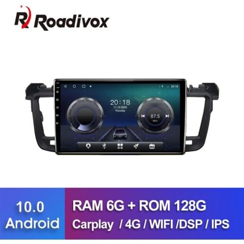 9" Android 10.0 RAM 4G ROM 64G for PEUGEOT 508 2011 2017 Car Dvd Gps Navigation Radio Multimedia Player Stereo Head Unit