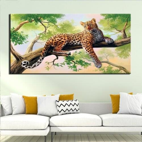 DIY Square round Diamond painting Leopard mosaic puzzles picture of rhinestone art diy diamond embroidery sales 5D Cross-stitch