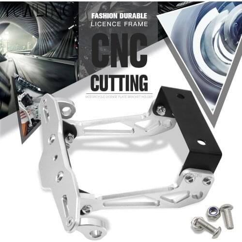 Motorcycle Aluminum License Plate Bracket Licence Plate Holder Frame Number Plate For ducati monster 696 1199 1198 1098 848 796