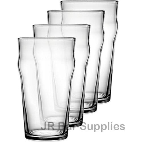 Free Shipping 4PCS 570ML British Style Imperial Pint Glass Beer Glasses Set of 4