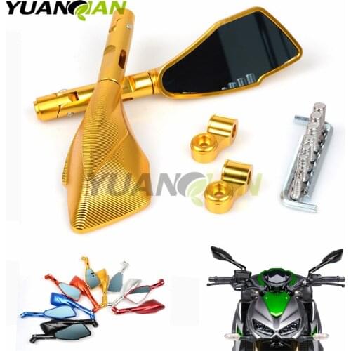 7/8" Universal Motorbike Motorcycle Handle Bar End Rearview Side Mirrors FOR Suzuki HYOSUNG GT125R 650 R S Kawasaki Ninja 250 R