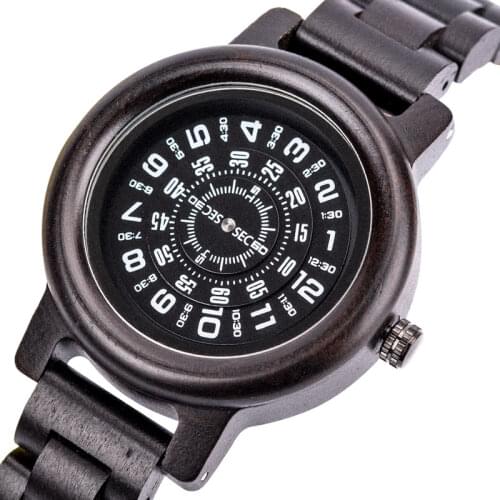 Watch for men OEM Custom Logo Men Luminous Quartz Watches Calendar Clock Chronograph Luxury Wooden Watches Mens Wood Watch