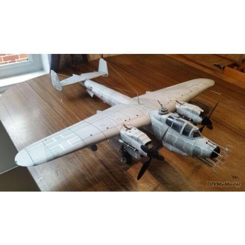DIYMyModeI German donier 217 night fighter DIY Handcraft Paper Model KIT Handmade Toy Puzzles Gift Movie props