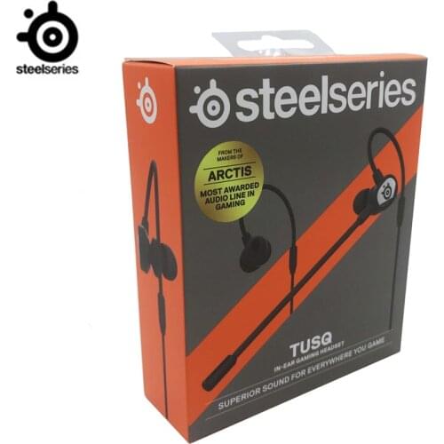 Steelseries Tusq Dual microphone in-ear 3.5mm long microphone gaming headset available for mobile, notebook and desktop