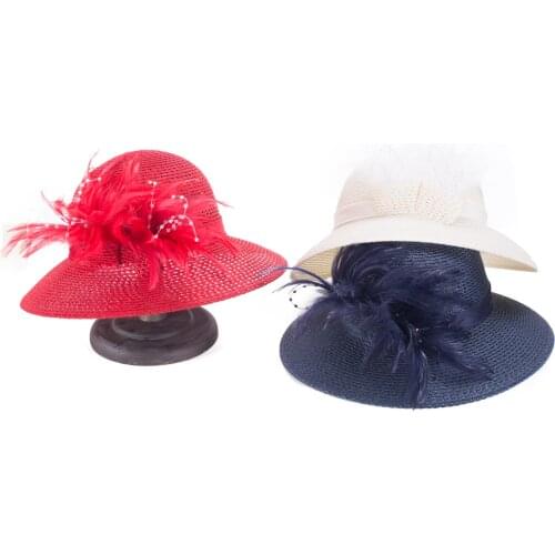 Lawliet Women Dressy Church Wedding Kentucky Derby Wide Brim Sun Summer Hat T418