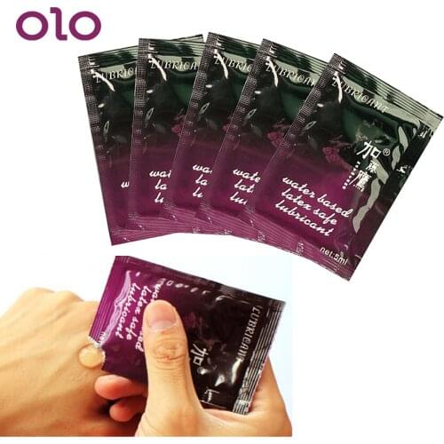 OLO 5 bag/set Water Based Anal Gel Water Soluble Sex Lube Vibrators Accessories Sex Products Water Based Gel Lubricant Oil 5ml