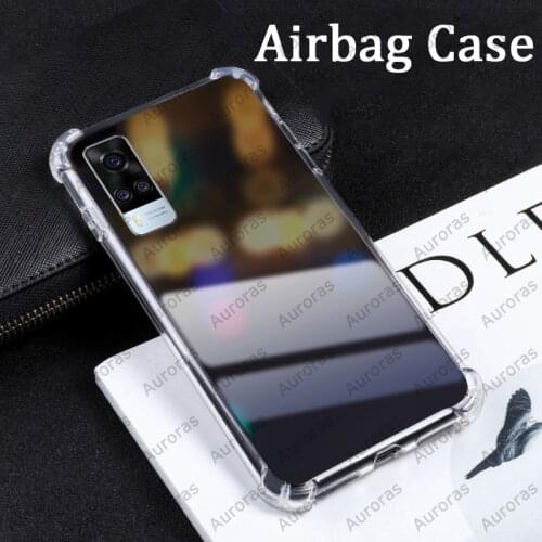 Auroras For VIVO Y31 Case Official Original Transparent Shockproof Cover For vivo Y51 Airbag Case
