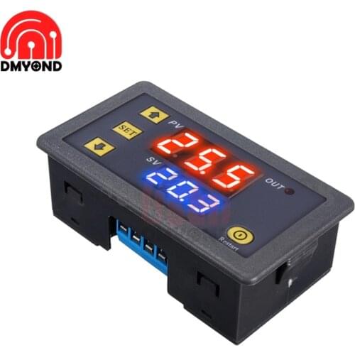 AC 110V 220V DC 12V Digital Timing Delay Relay Module Cycle Timer Relay Dual LED Display Timer Control Switch Adjustable New