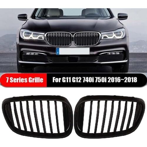 Car Front Bumper Kidney Grille Grill For-BMW 7-Series G11 G12 740I 750I 2016-2018