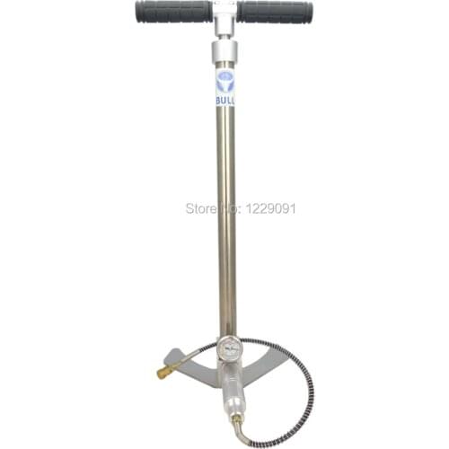 With air filter, BULL high pressure 3 Stage pcp Hand Pump 4500PSI / 300bar for air rifle