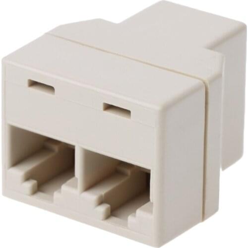 RJ45 CAT5 CAT5E Network Ethernet 1to2 Connector Adapter