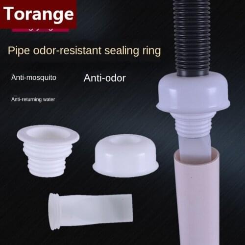 Bathroom kitchen drain pipe deodorant sealing ring plug washing machine drain pipe drain drain silicone deodorant core