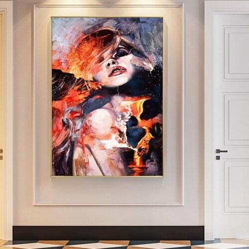 Vintage Graffiti Street Art Sexy Woman Fashion Canvas Painting Nordic Posters Wall Art Pictures Cuadros Living Room Home Decor