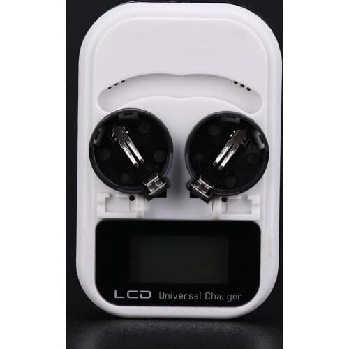 3.6V LCD EU/US Plug Button Battery Charger Recharging for LIR2016/LIR2025/LIR2032/ML2016/ML2025/ML2032 Intelligent Charging