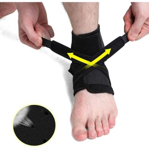 1pcs Leg Warmers Ankle Support Compression Brace Adjustable Stabilizer Sleeve Sprain Pain Relief Protectors Foot Foot Orthosis