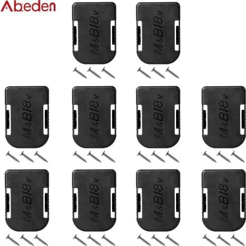 10 pcs 18V Battery Mounts Storage Shelf Rack Stand Holder Set Makita & Bosch Battery Protection Cover BL1860B BL1850B BL1860 BL1