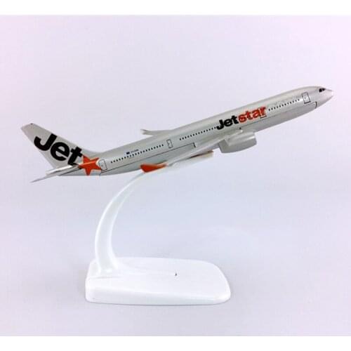 16CM 1:400 Scale Jetstar Airways Airbus A330 Airlines Airplane Model Metal Diecast Plane Kids Gifts Collectible Display