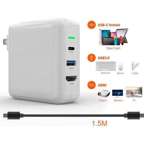 2 in1 Nintendo Switch Conversion Adapter Switch charger HDMI Dock for Nintendo TV Charging Surface pro 7 Huawei with USB-C Cable