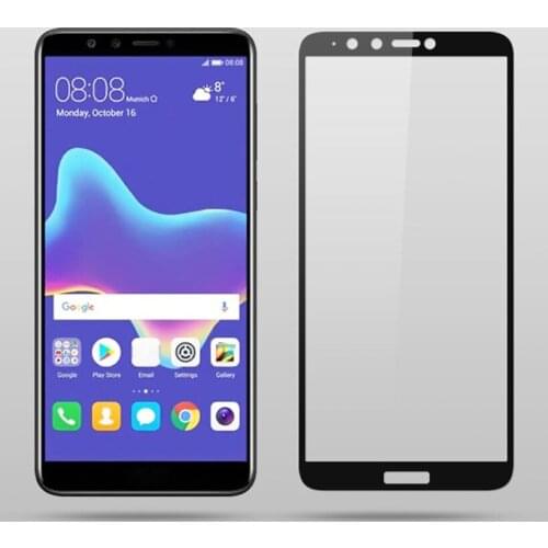 3D Tempered Glass For Huawei Y9 2018 Full Cover 9H Protective film Explosion-proof Screen Protector For Huawei Y9 2018 FLA-L22
