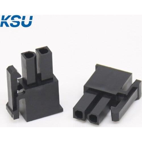 5557 4.2mm black 2Pin 2-Pin male Connector for PC computer ATX graphics card GPU Power connector plastic shell Housing