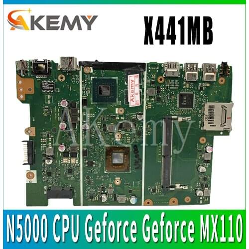 Akemy for ASUS X441 X441M X441MB Laotop Mainboard X441MB Motherboard with N5000 CPU Geforce Geforce MX110