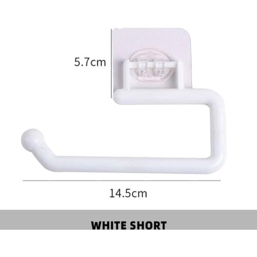 Autoadesivo para toalha, de cozinha, acessórios do banheiro, armário, rolo de papel prateleira, cabide de armazenamento de teci