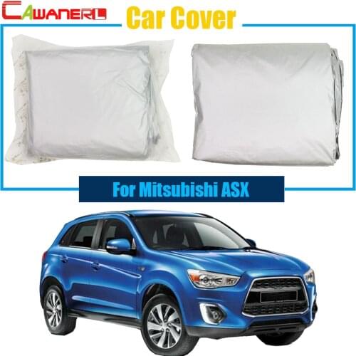 Cawanerl Car Cover Outdoor Sun Rain Snow Resistant Protector UV Anti Cover For Mitsubishi ASX Quality Warrant