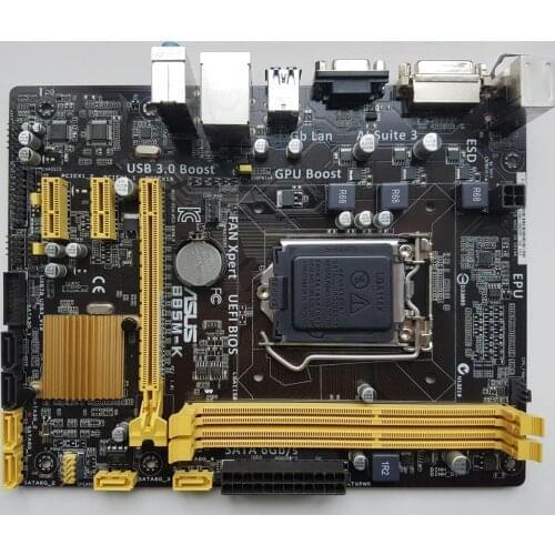 Used,for ASUS B85M-K DDR3 LGA 1150 Intel B85 Desktop motherborad