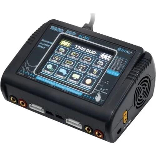 HTRC T240 DUO AC 150W DC 240W 10A Touch Screen Dual Channel Battery Balance Charger Discharger